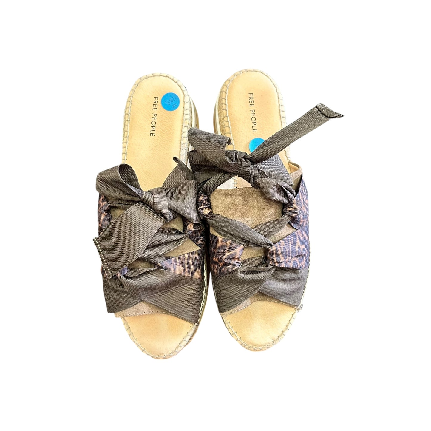 FREE PEOPLE CHAMPION SPORT SANDALS ESPADRILLE PLATFORM SZ 10