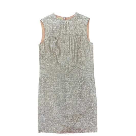 FASHIONED BY NF ORIGINALS VINTAGE GOLD SILVER TENCEL DRESS 84 SZ 4/6