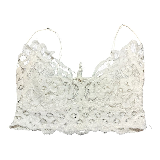 FREE PEOPLE ONE WHITE LACE BRALETTE 27 SMALL