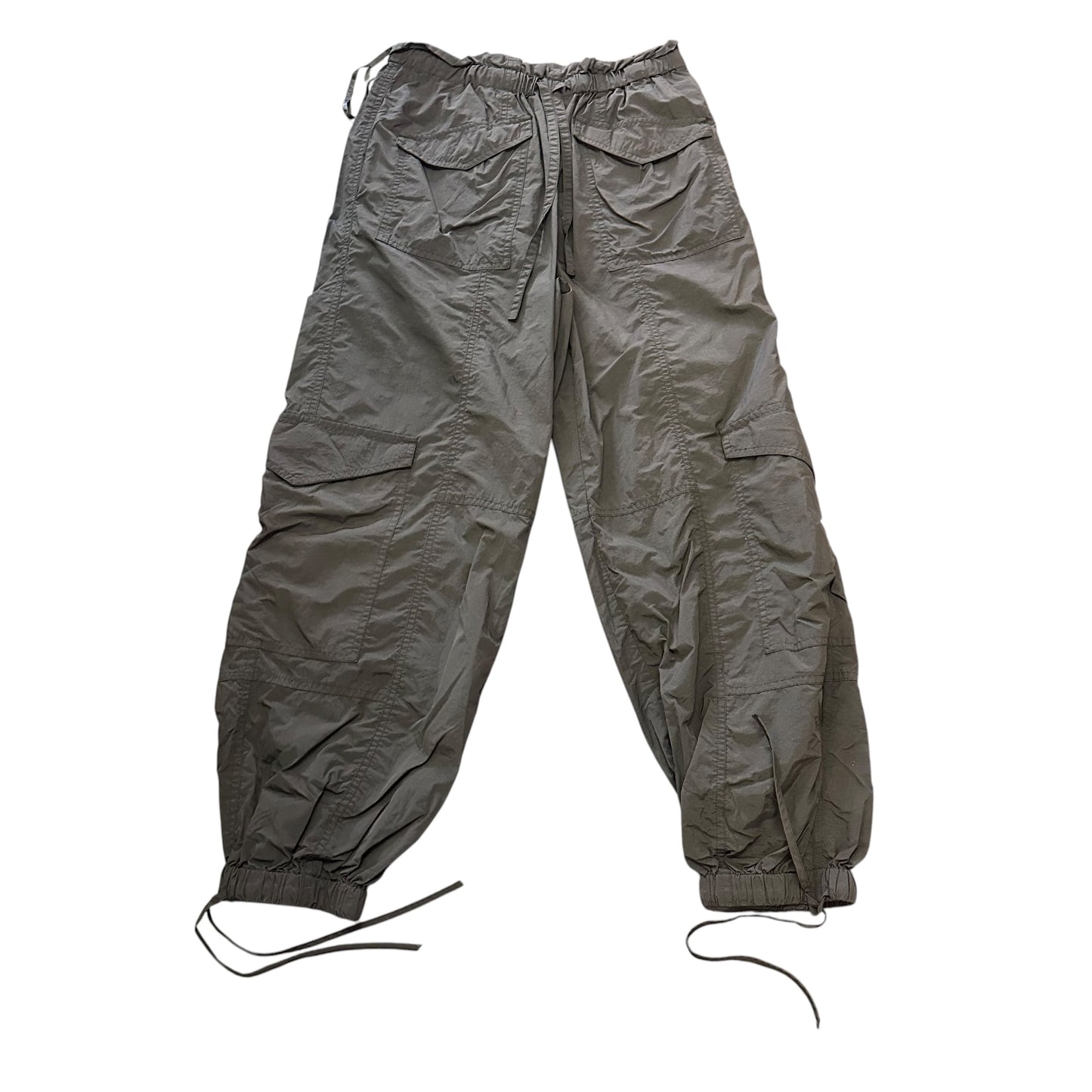 GIANNI BINI BLACK WINDBREAKER CARGO PANTS 84 SMALL