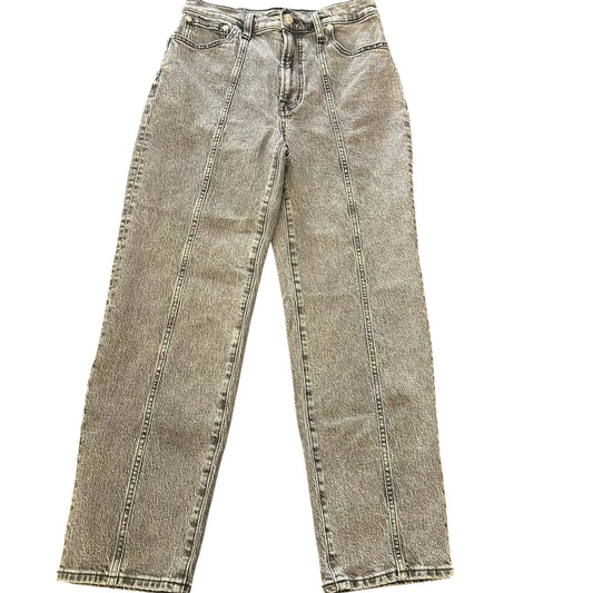 MADEWELL THE PERFECT VINTAGE STRAIGHT JEAN BLACK DENIM 100 SZ 27