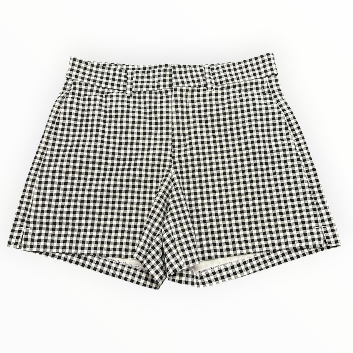 OLD NAVY HIGH RISE PIXIE BLACK WHITE SHORTS 139 SZ 8