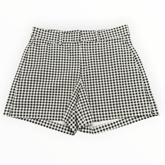 OLD NAVY HIGH RISE PIXIE BLACK WHITE SHORTS 139 SZ 8