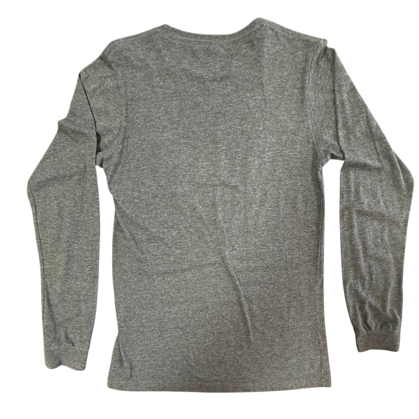 MERRY CHRISTMAS GRAY LONG SLEEVE TSHIRT 115 SMALL