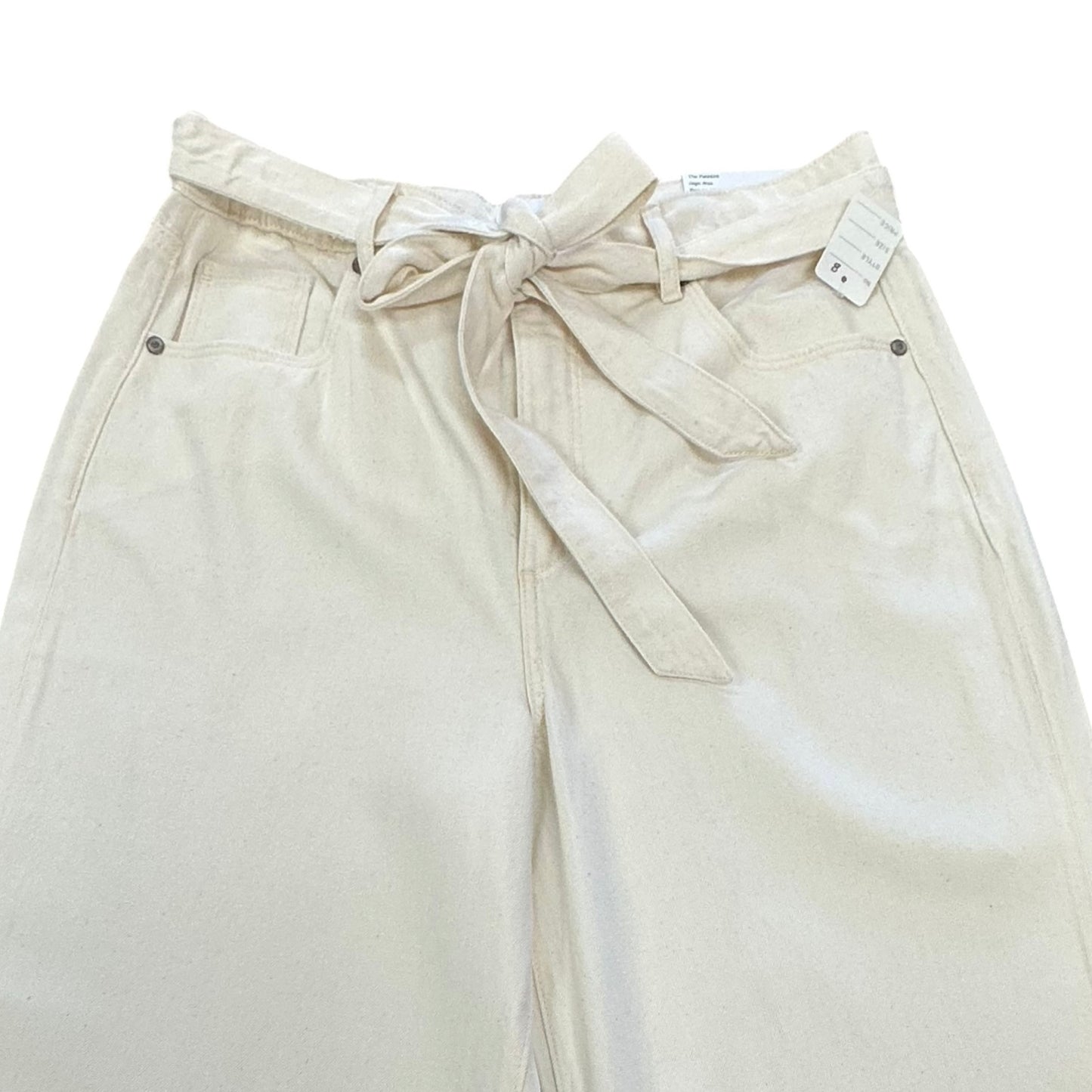 LOFT THE PALAZZO HIGH RISE BEIGE TROUSERS 8 NWT SZ 12