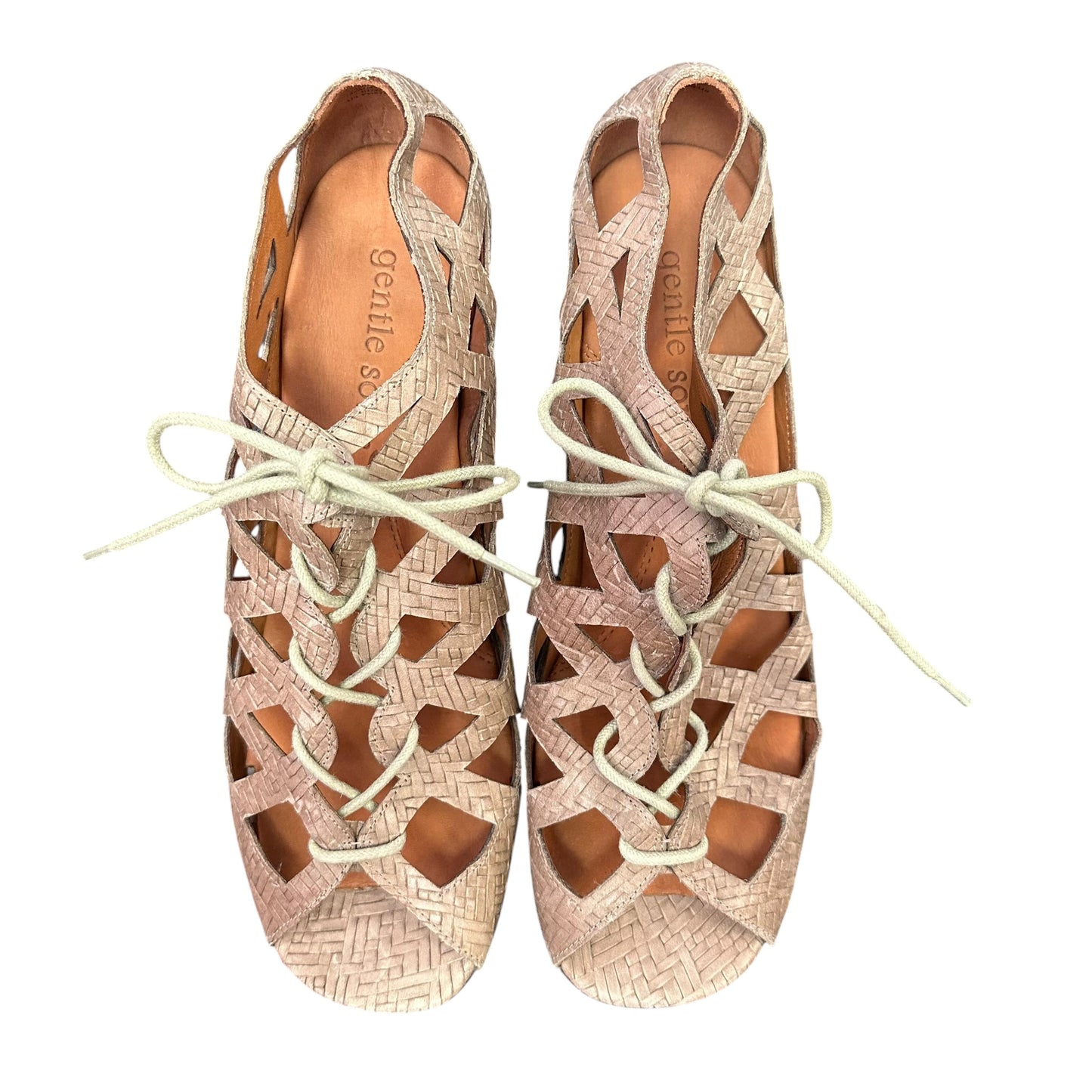 GENTLE SOULS BROWN LACE UP OKEY DOKEY HEELS NEW 100 SZ 10