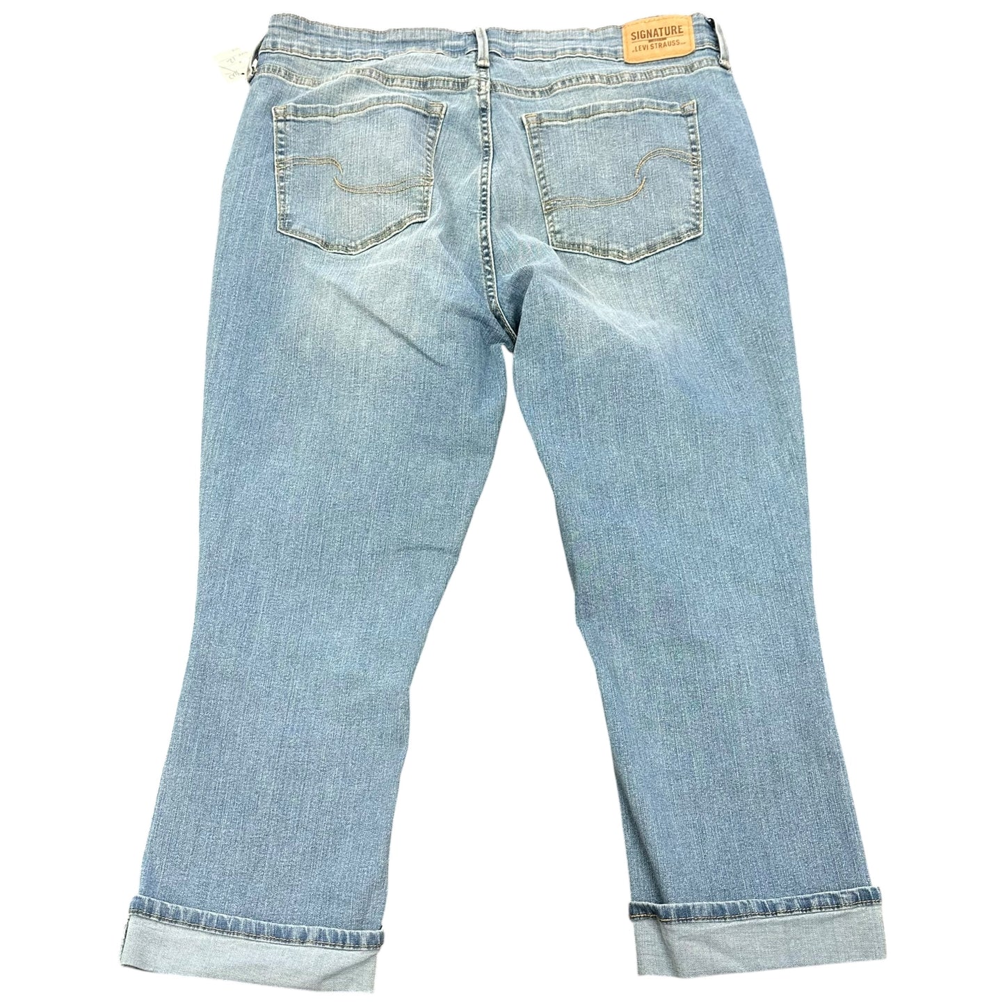 LEVI SIGNATURE STRAUSS MID RISE CAPRI 100 SZ 12/31