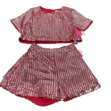 BUDDY LOVE RED SEQUINS SET NWT MEDIUM