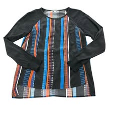 TRINA TURK SILK BLOUSE 87 SMALL