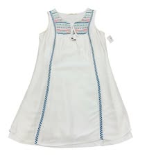 SOLITAIRE EMBROIDERED WHITE DRESS 64 MEDIUM