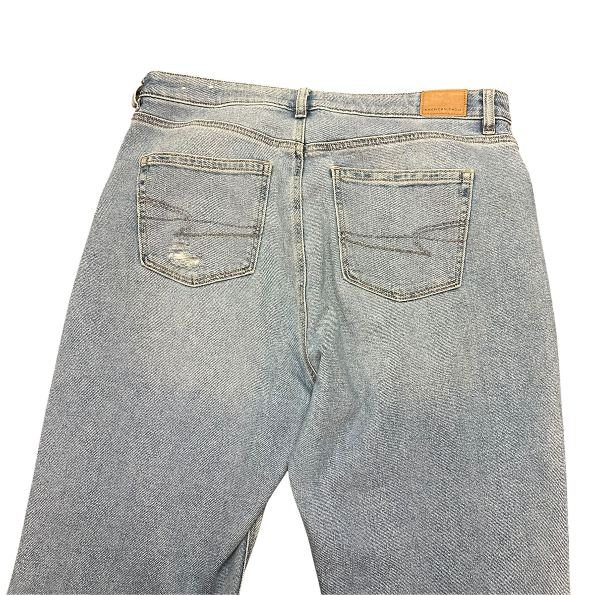 AMERICAN EAGLE DENIM BLUE MOM JEANS 100 SZ 14 REG **