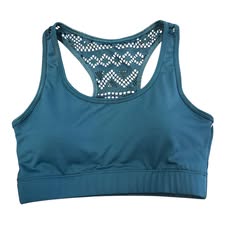 ZYIA SPORTS BRA TEAL XS