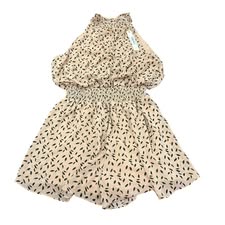 SHE + SKY THE MOCHA FEATHER ROMPER 122 NWT $44.00 MEDIUM