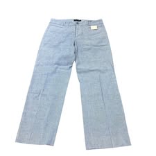 BANANA REPUBLIC LOGAN CROP BLUE PANTS 216 Sz 4