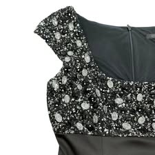 DAVID MEISTER BLACK COCKTAIL DRESS 100 SZ 2