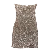 FASHIONOVA ROSE GOLD SEQUINS DRESS 199 SMALL