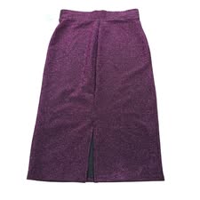 WILD FABLE PURPLE SHIMMER MIDI SKIRT 205 SMALL