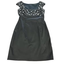 DAVID MEISTER BLACK COCKTAIL DRESS 100 SZ 2