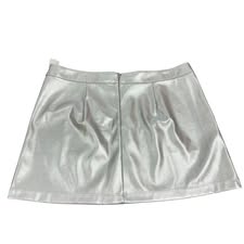 A NEW DAY SILVER METALLIC SKIRT NWT LARGE