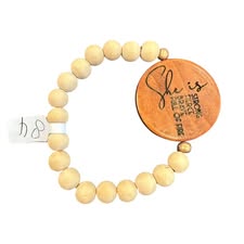 SHE IS WOODEN BRACELET 84