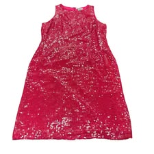 VINTAGE SEQUINS SILK DRESS - MARK & JOHN 100 Sz 14