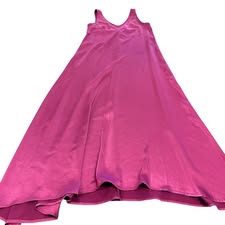 IF BY SEA PURPLE SATIN MAXI DRESS 100 XL