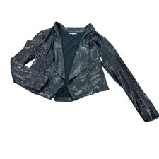 MICHAEL STARS BLACK SEQUINS BLAZER 100 MEDIUM