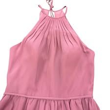 DUSTY PINK CHIFFON HIGH NECK FORMAL DRESS NWT SZ 8