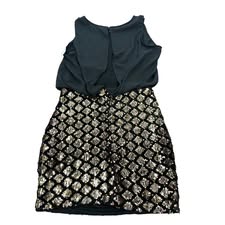 BLACK GOLD SEQUINS DRESS 84 MEDIUM