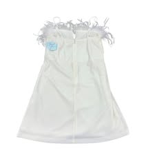 CLOUD TEN WHITE VELVET BODYCON DRESS 158 NWT MEDIUM