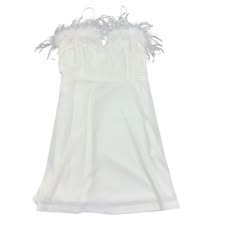 CLOUD TEN WHITE VELVET BODYCON DRESS 158 NWT MEDIUM