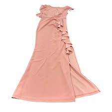 WOOSEA PINK FULL LENGTH RUFFLE DRESS 141 NWT XL