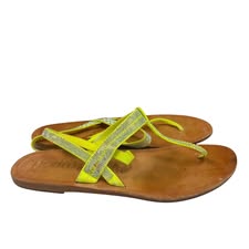 PEDRO GARCIA ESPANA NEON SANDALS 7 Sz 38.5/7.5