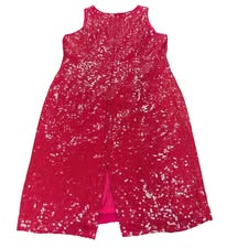 VINTAGE SEQUINS SILK DRESS - MARK & JOHN 100 Sz 14