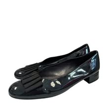 STUART WEITZMAN BLACK PATENT LEATHER HEELS 7 Sz 8