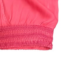 CURRENT AIR PINK SATIN TOP 87 MEDIUM