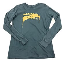 CYCLEBAR STEEL BLUE LONG SLEEVE 26 NWT $38.00 MEDIUM