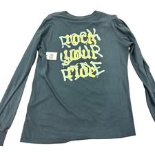 CYCLEBAR STEEL BLUE LONG SLEEVE 26 NWT $38.00 MEDIUM