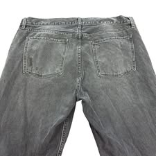 OLD NAVY BLACK JEANS HIGH RISE SLOUCHY TAPER 56 Sz 16