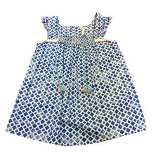 MATILDA JANE BLUE WHITE BLOUSE 100 NWOT SMALL