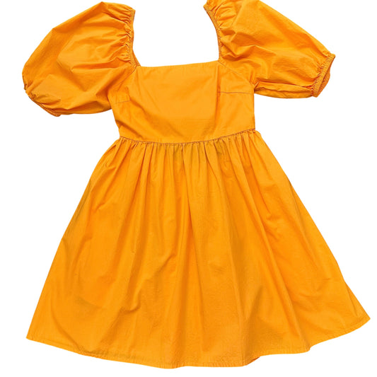 A NEW DAY ORANGE TIERED DRESS 100 SMALL
