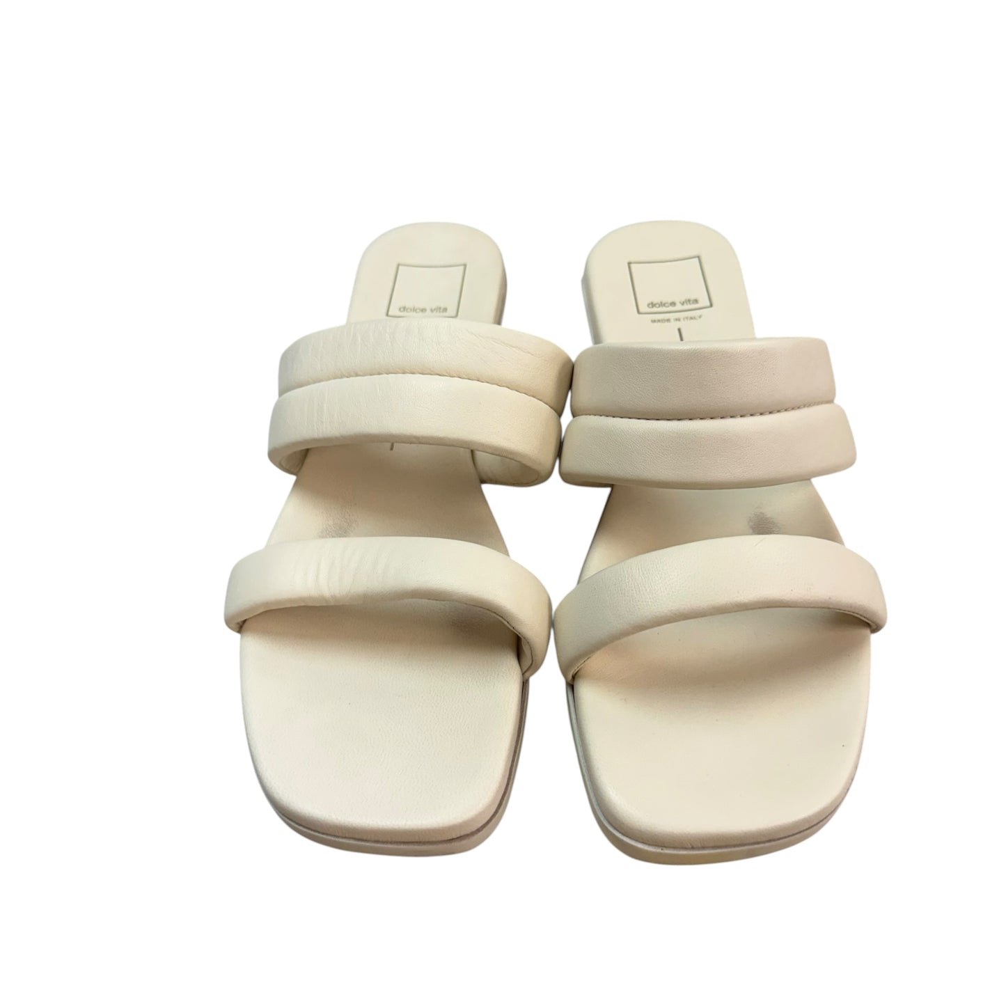 DOLCE VITA DOUBLE STRAP BEIGE FLAT SANDALS 123 SZ 10