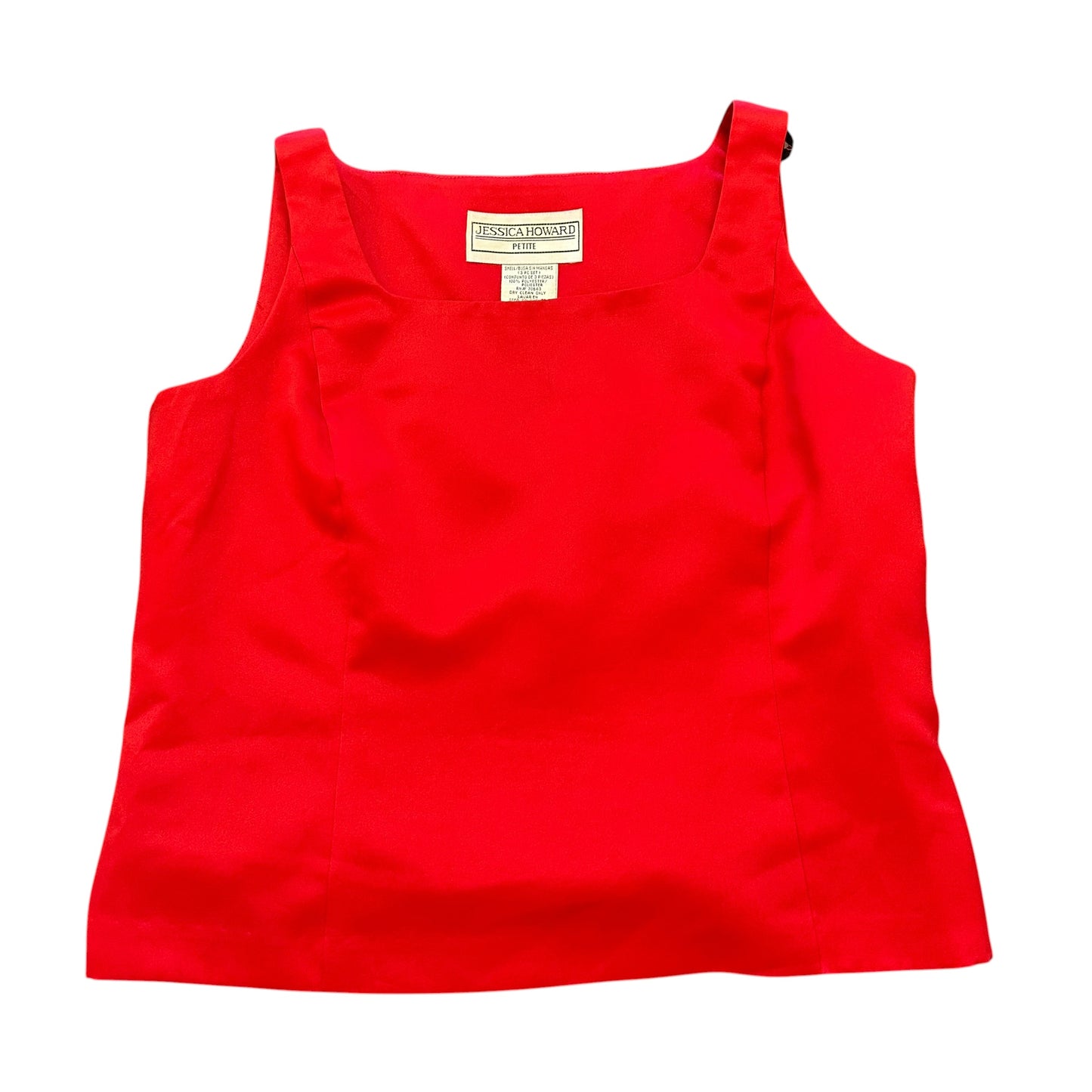 JESSICA HOWARD RED BLOUSE Y2K 100 SZ 8 PET/MEDIUM