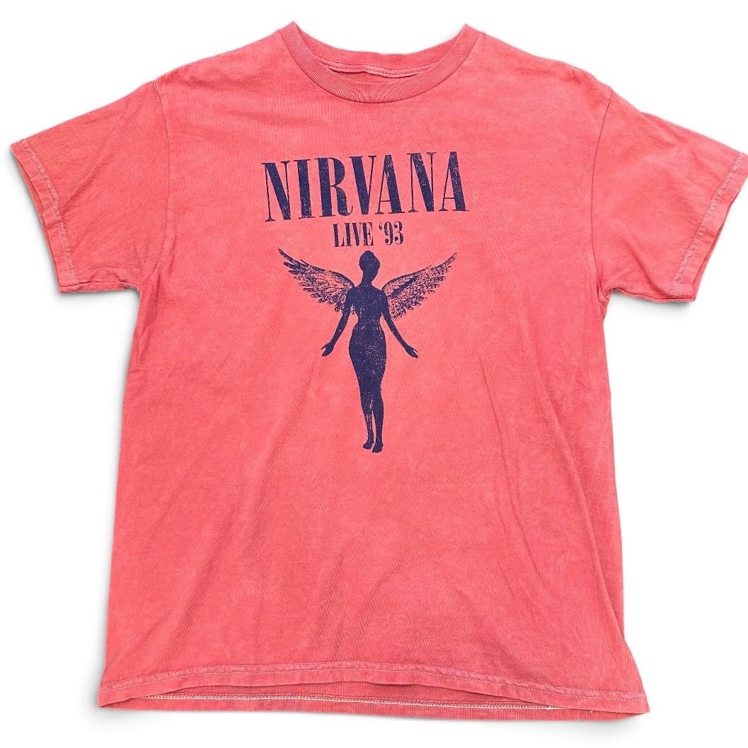 NIRVANA PINK GRAPHIC TSHIRT 179 MEDIUM