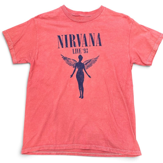 NIRVANA PINK GRAPHIC TSHIRT 179 MEDIUM