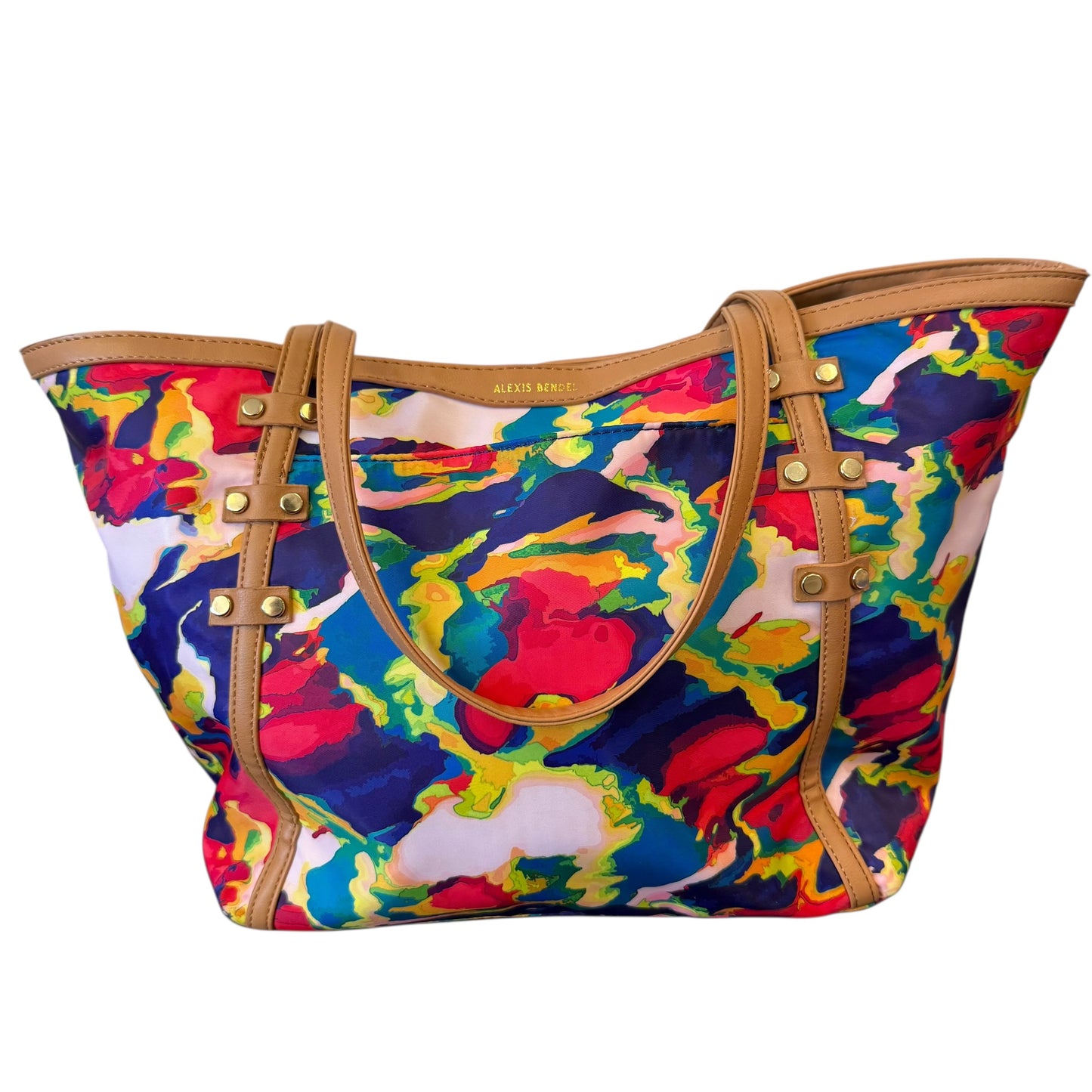 ALEXIS BENDEL COLORFUL TOTE NWT 100 OS