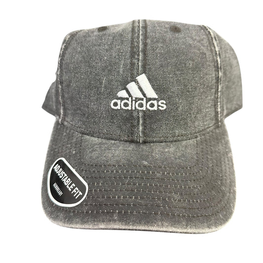 ADIDAS BLACK WHITE EMBROIDERED CAP NWT 100 OS