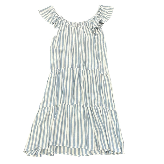 RAVIYA BLUE WHITE STRIPED DRESS 100 MEDIUM