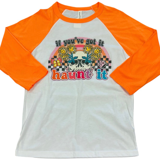 IF YOU'VE GOT IT HAUNT IT RAGLAND SHIRT 100 NWOT SMALL