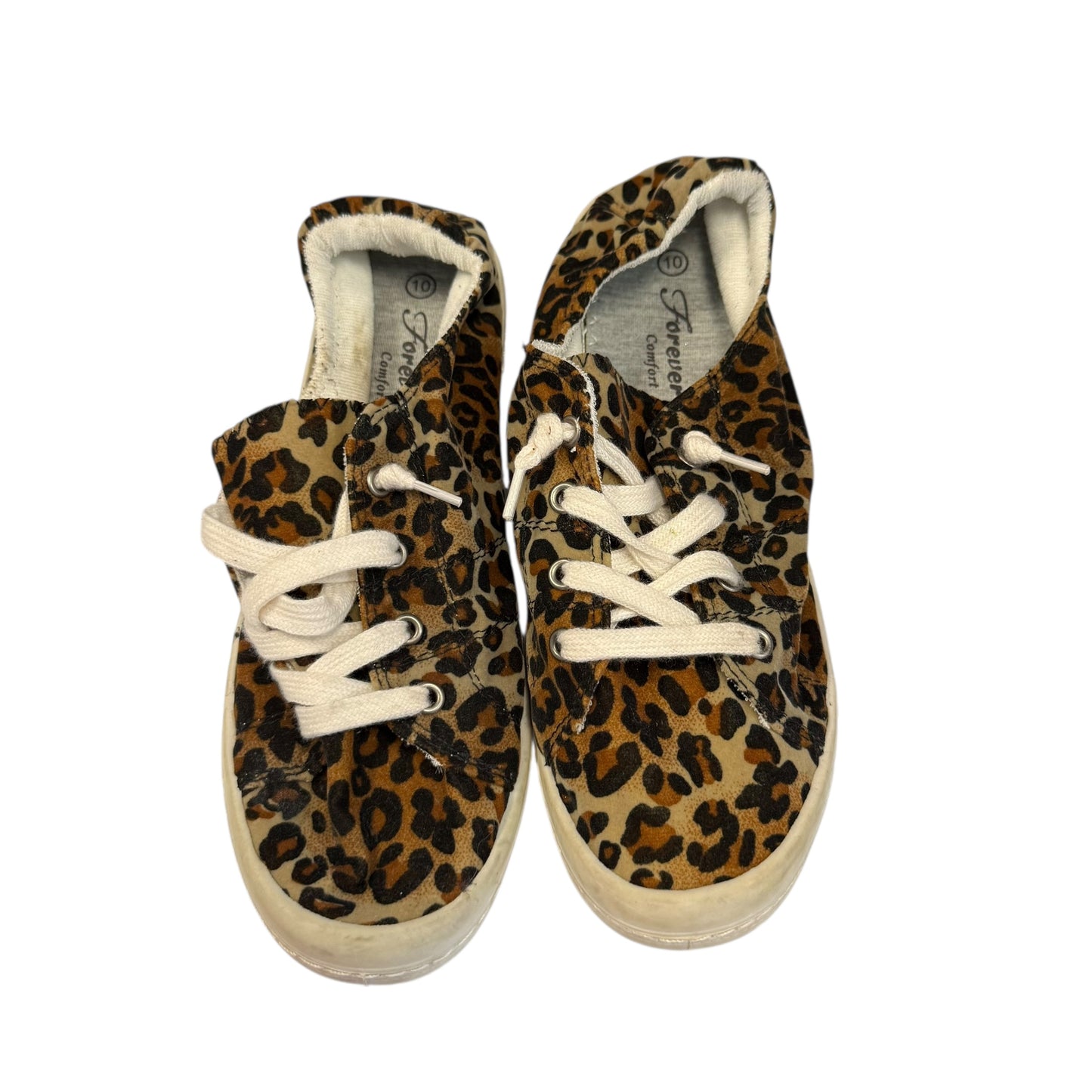 FOREVER COMFORT LEOPARD SNEAKERS SZ 10
